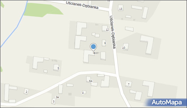 Uścianek-Dębianka, Uścianek-Dębianka, 6A, mapa Uścianek-Dębianka
