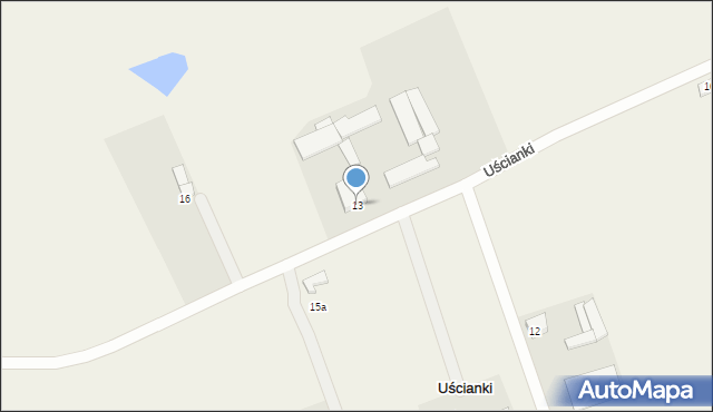 Uścianki, Uścianki, 13, mapa Uścianki