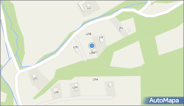 Uście Gorlickie, Uście Gorlickie, 125A, mapa Uście Gorlickie