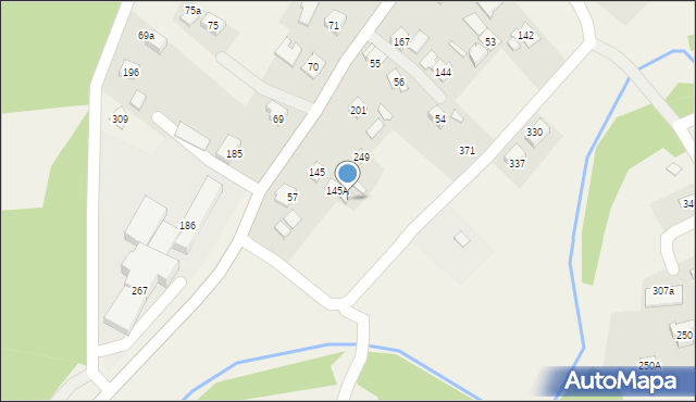 Uście Gorlickie, Uście Gorlickie, 145B, mapa Uście Gorlickie