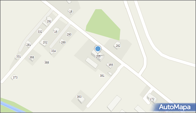 Uście Gorlickie, Uście Gorlickie, 205, mapa Uście Gorlickie