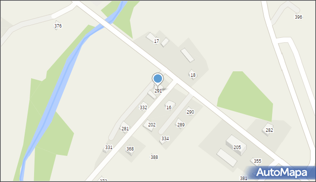 Uście Gorlickie, Uście Gorlickie, 291, mapa Uście Gorlickie