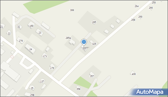 Uście Gorlickie, Uście Gorlickie, 320, mapa Uście Gorlickie