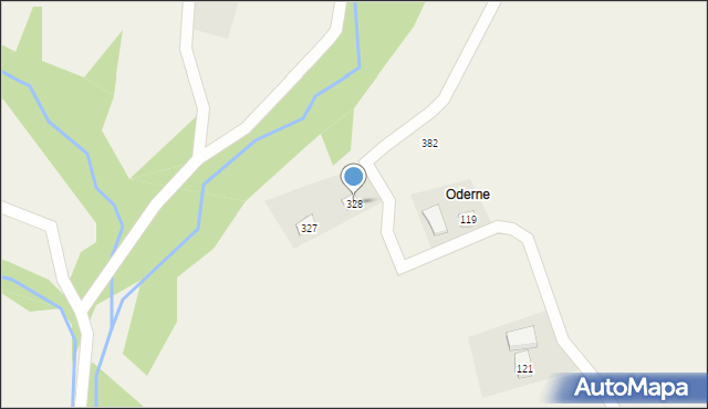 Uście Gorlickie, Uście Gorlickie, 328, mapa Uście Gorlickie