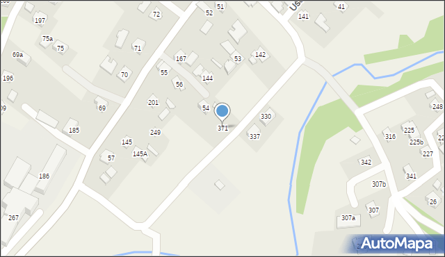 Uście Gorlickie, Uście Gorlickie, 371, mapa Uście Gorlickie