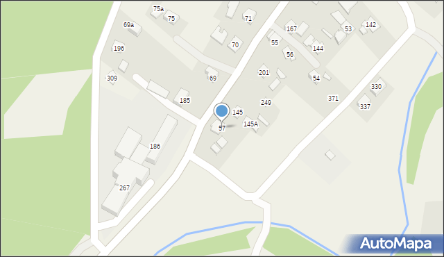 Uście Gorlickie, Uście Gorlickie, 57, mapa Uście Gorlickie