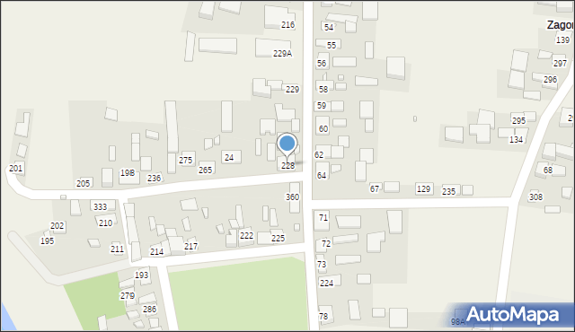 Uście Solne, Uście Solne, 228, mapa Uście Solne