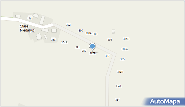 Uście Solne, Uście Solne, 387B, mapa Uście Solne