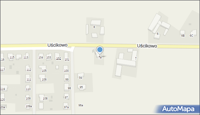 Uścikowo, Uścikowo, 7a, mapa Uścikowo