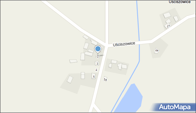 Uściszowice, Uściszowice, 2, mapa Uściszowice