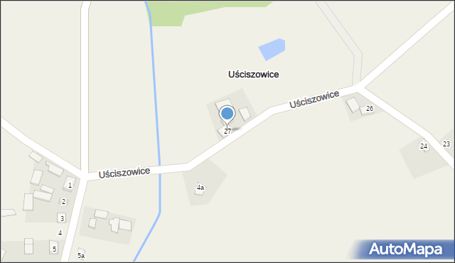 Uściszowice, Uściszowice, 27, mapa Uściszowice