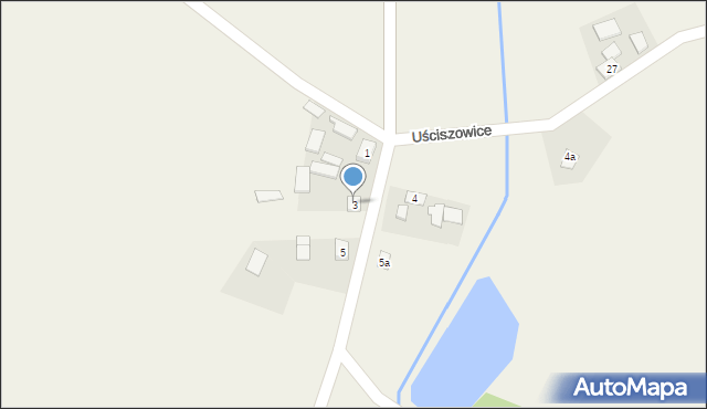 Uściszowice, Uściszowice, 3, mapa Uściszowice