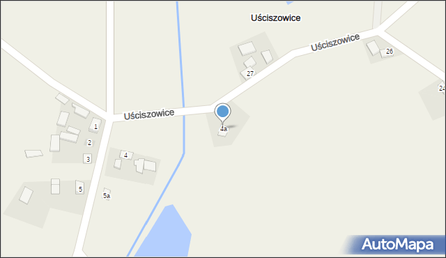 Uściszowice, Uściszowice, 4a, mapa Uściszowice