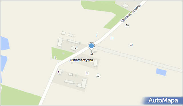 Usnarszczyzna, Usnarszczyzna, 16, mapa Usnarszczyzna