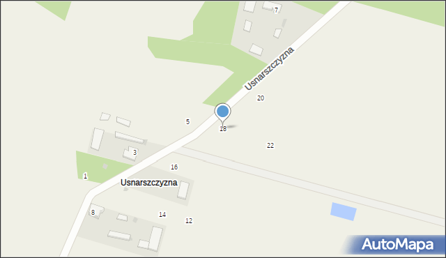 Usnarszczyzna, Usnarszczyzna, 18, mapa Usnarszczyzna