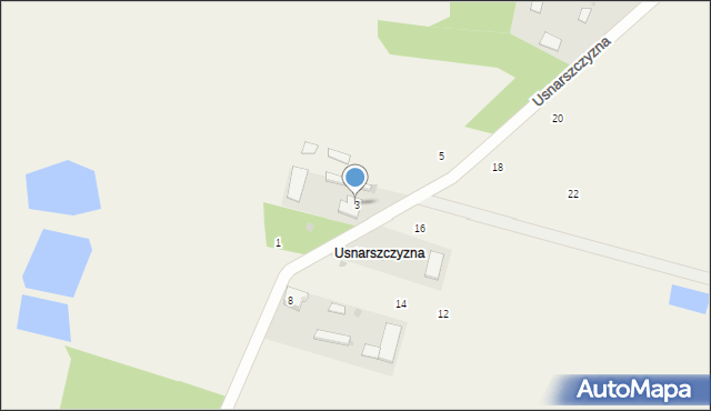 Usnarszczyzna, Usnarszczyzna, 3, mapa Usnarszczyzna