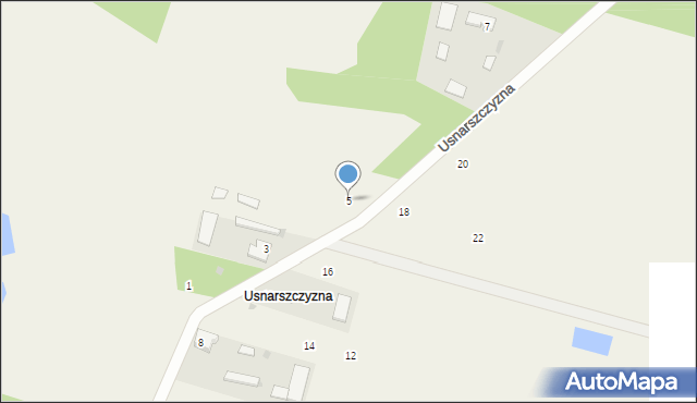 Usnarszczyzna, Usnarszczyzna, 5, mapa Usnarszczyzna