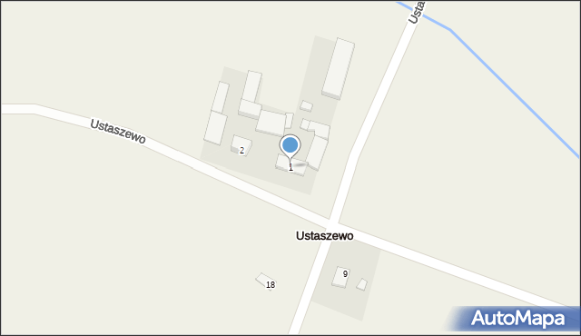 Ustaszewo, Ustaszewo, 1, mapa Ustaszewo