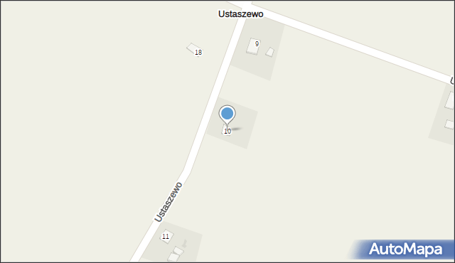 Ustaszewo, Ustaszewo, 10, mapa Ustaszewo