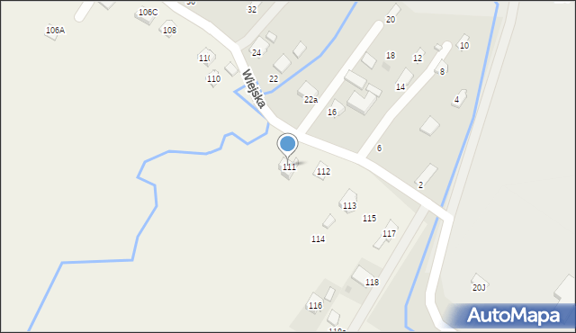 Ustjanowa Górna, Ustjanowa Górna, 111, mapa Ustjanowa Górna