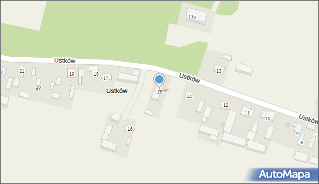 Ustków, Ustków, 15, mapa Ustków