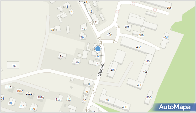 Ustowo, Ustowo, 6, mapa Ustowo