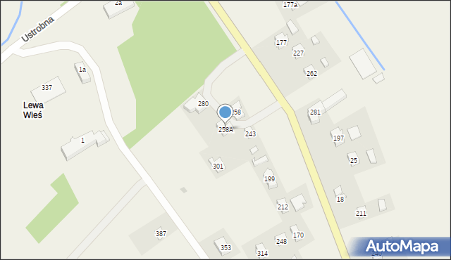 Ustrobna, Ustrobna, 258A, mapa Ustrobna