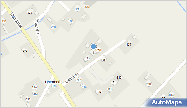 Ustrobna, Ustrobna, 274, mapa Ustrobna