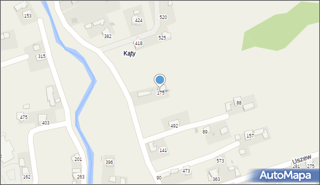 Uszew, Uszew, 175, mapa Uszew