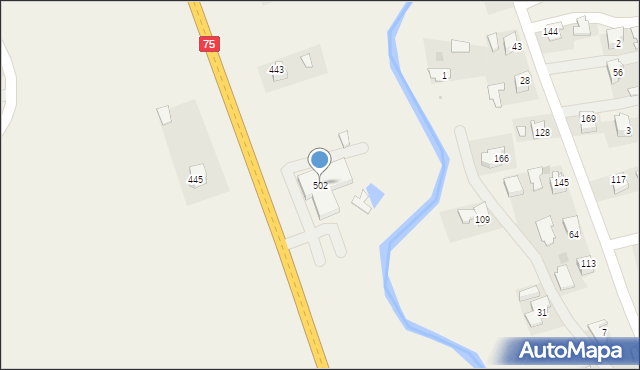 Uszew, Uszew, 502, mapa Uszew