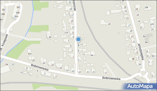 Wągrowiec, Ustronie, 8, mapa Wągrowiec