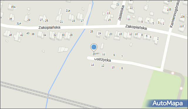 Wrocław, Ustrzycka, 13, mapa Wrocławia