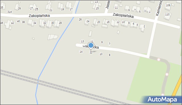 Wrocław, Ustrzycka, 12, mapa Wrocławia