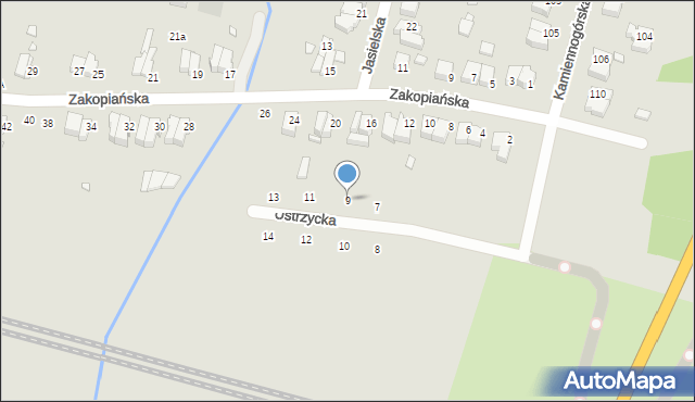 Wrocław, Ustrzycka, 9, mapa Wrocławia