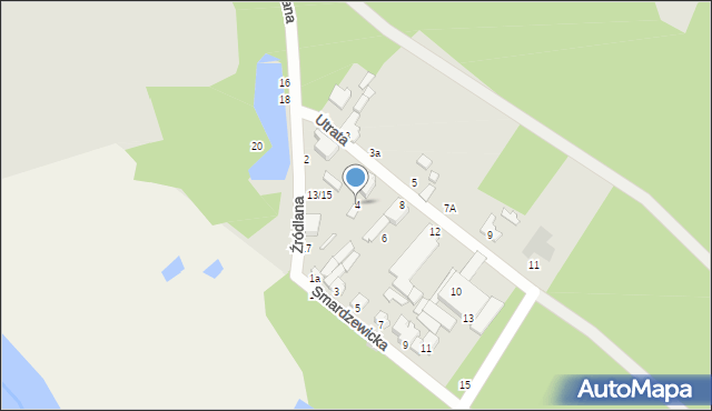 Tomaszów Mazowiecki, Utrata, 4, mapa Tomaszów Mazowiecki