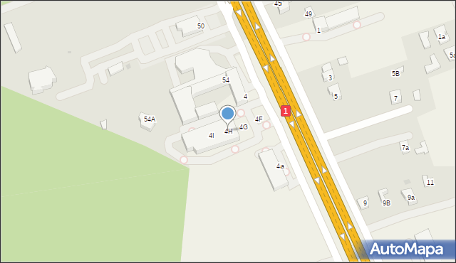 Goczałkowice-Zdrój, Uzdrowiskowa, 4H, mapa Goczałkowice-Zdrój