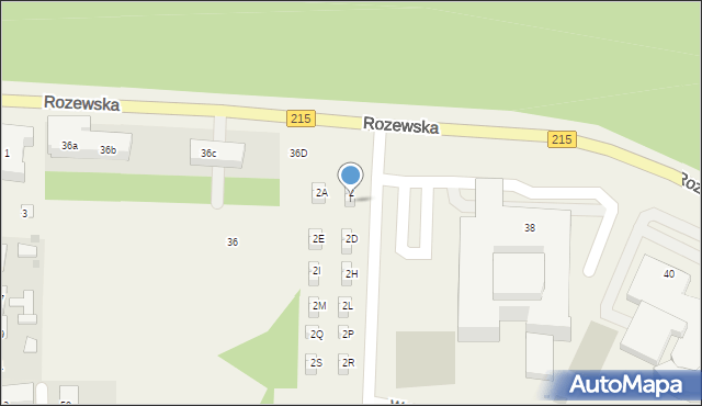 Jastrzębia Góra, Uzdrowiskowa, 2B, mapa Jastrzębia Góra