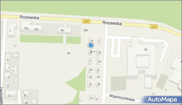 Jastrzębia Góra, Uzdrowiskowa, 2E, mapa Jastrzębia Góra