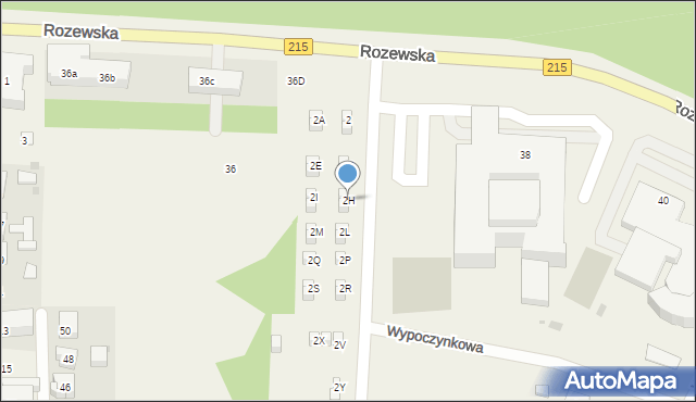 Jastrzębia Góra, Uzdrowiskowa, 2H, mapa Jastrzębia Góra