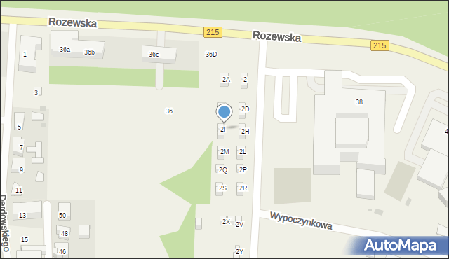 Jastrzębia Góra, Uzdrowiskowa, 2I, mapa Jastrzębia Góra