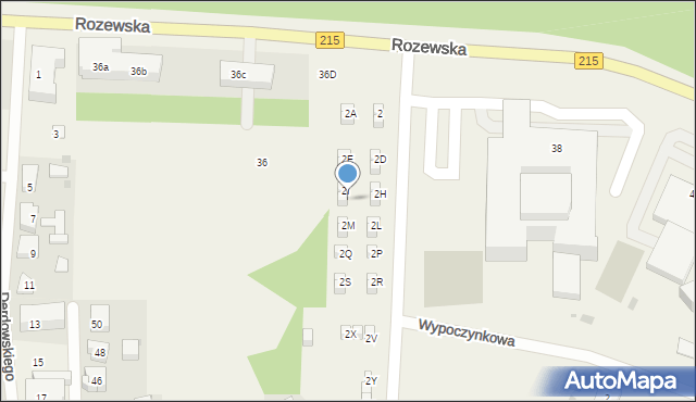 Jastrzębia Góra, Uzdrowiskowa, 2K, mapa Jastrzębia Góra