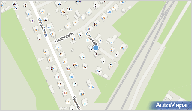 Szczecin, Uznamska, 3, mapa Szczecina