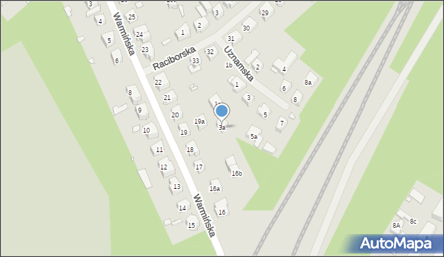 Szczecin, Uznamska, 3a, mapa Szczecina