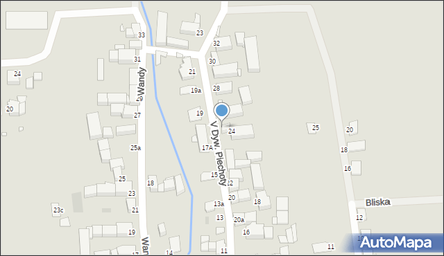 Legnica, V Dywizji Piechoty, 26, mapa Legnicy