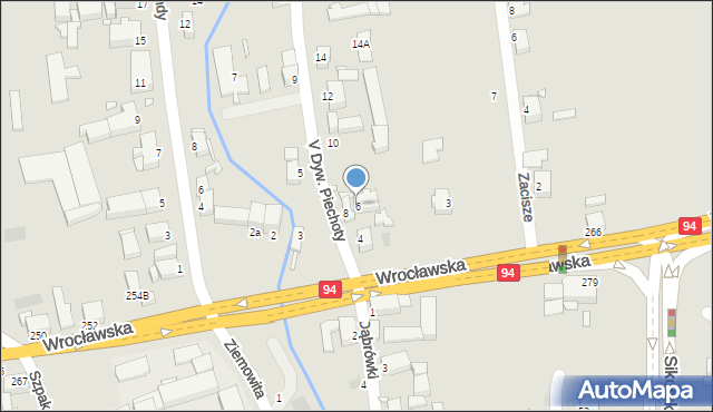 Legnica, V Dywizji Piechoty, 6, mapa Legnicy