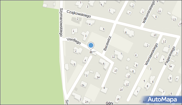 Klaudyn, Verdiego Giuseppe, 86, mapa Klaudyn