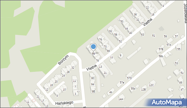 Radom, Vietha Konrada, 84, mapa Radomia