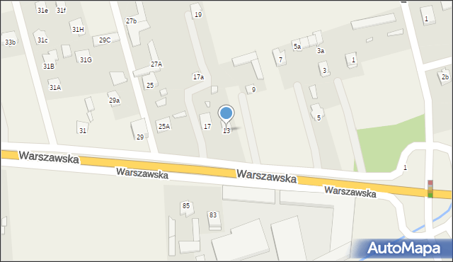 Aleksandrówka, Warszawska, 13, mapa Aleksandrówka