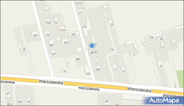 Aleksandrówka, Warszawska, 25, mapa Aleksandrówka