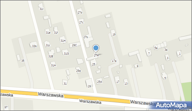 Aleksandrówka, Warszawska, 27A, mapa Aleksandrówka